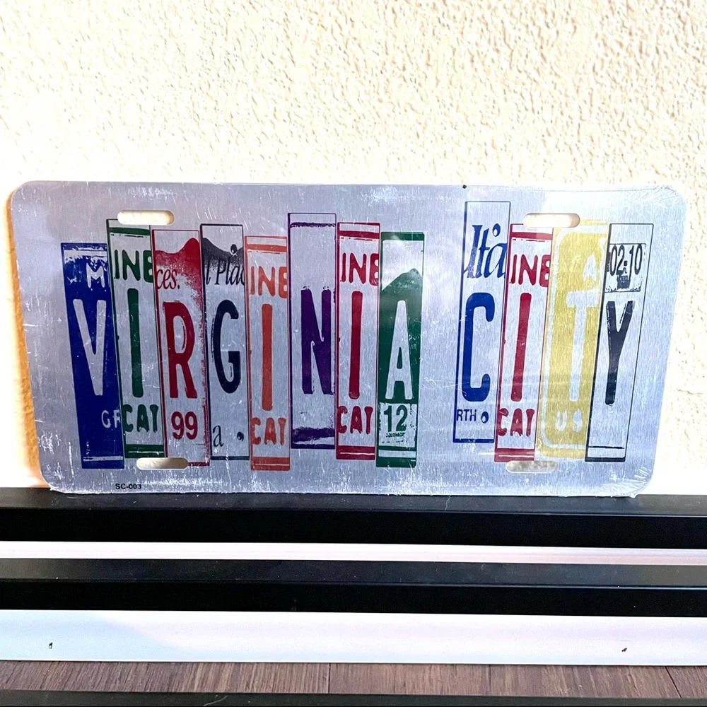 NEW Virginia City License Plate Metal Sign